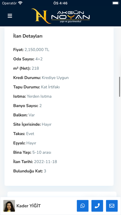 Akgün Noyan Gayrimenkul Screenshot
