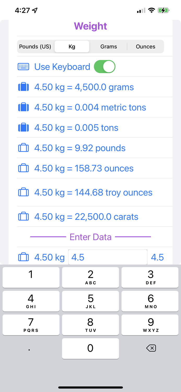 EZ Weights and Measures