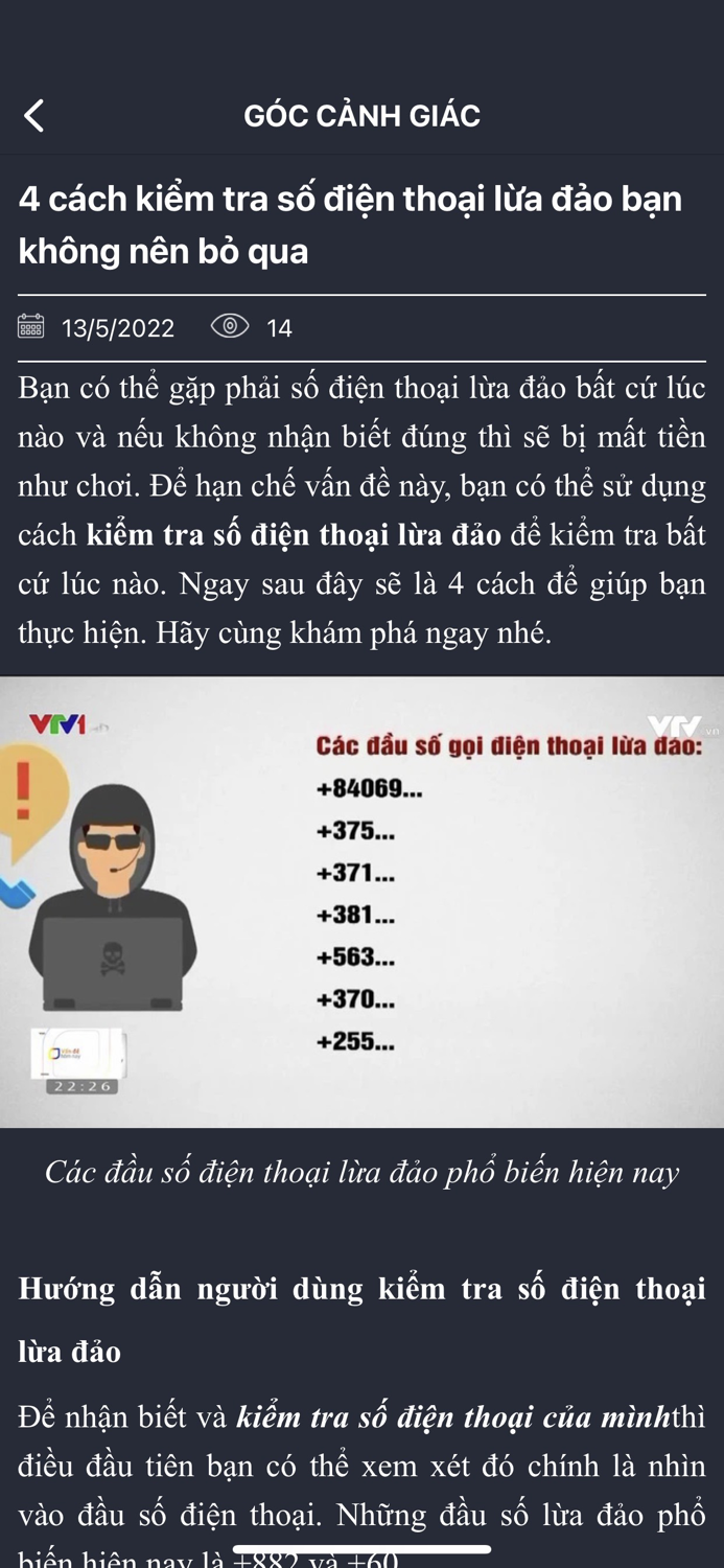 Kiểm Tra Số Điện Thoại