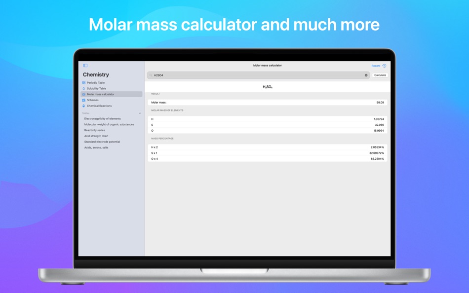 #4. Chemistry & Table Periodic (macOS) 由: Denis Chashchin