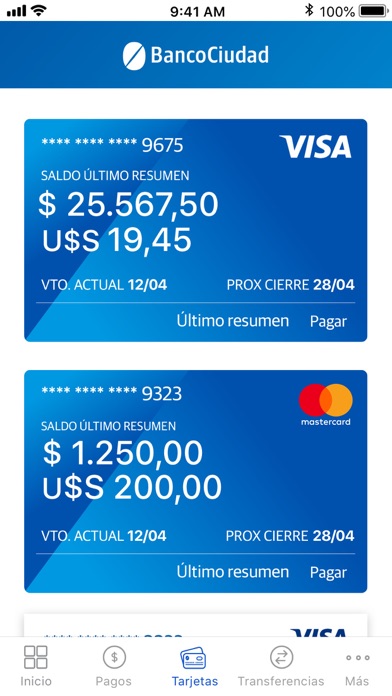 Banca Móvil Ciudad Screenshot