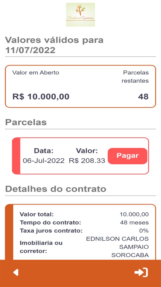 #3. Capanema - Area do Cliente (iOS) Podle: I.B. SYSTEM DESENVOLVIMENTO DE SOFTWARE LTDA