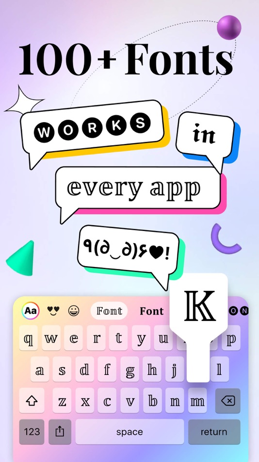 #1. Fonts Keyboard ⋆ (iOS) 由: Simple Health
