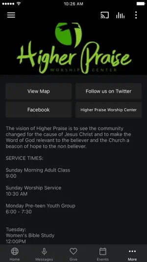 Higher Praise Worship Center screenshot 3