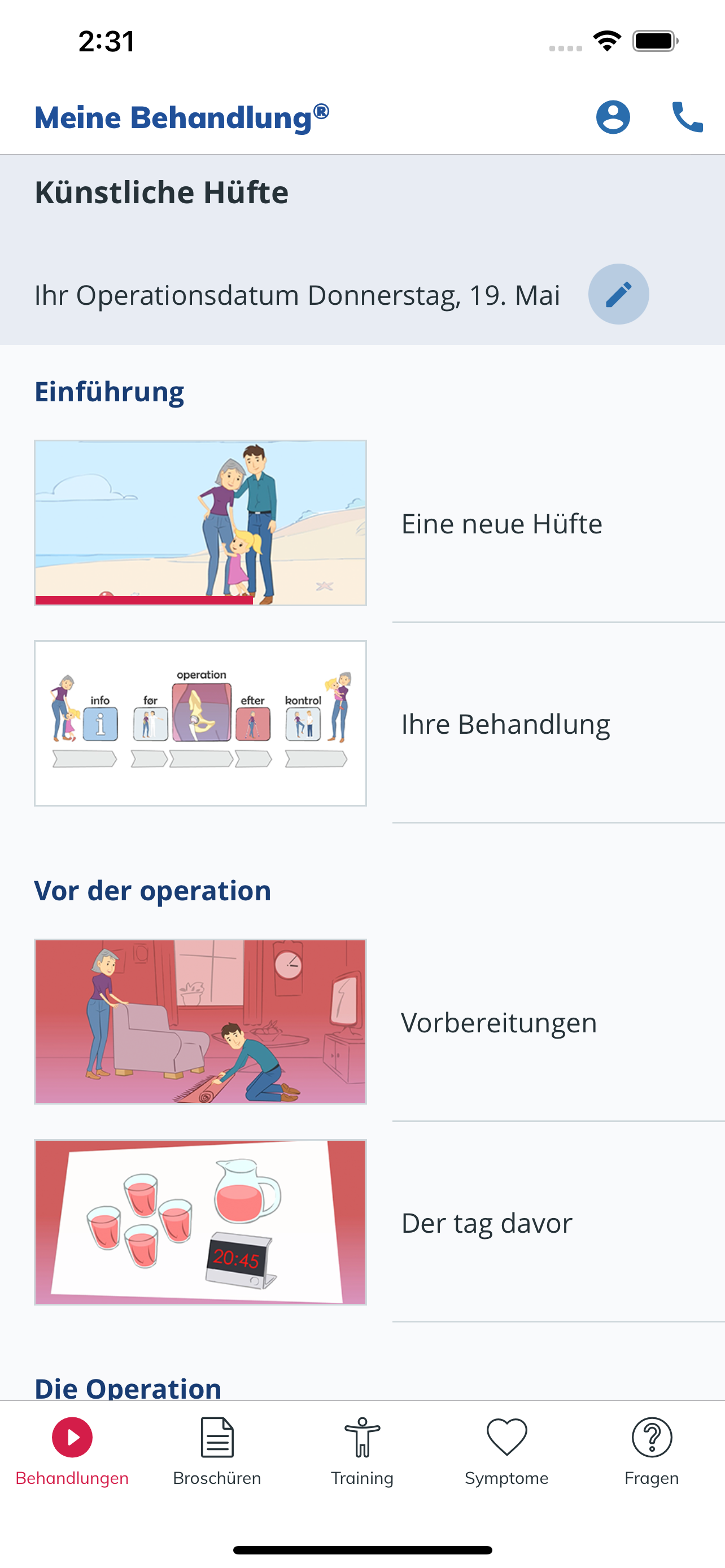 Meine Behandlung