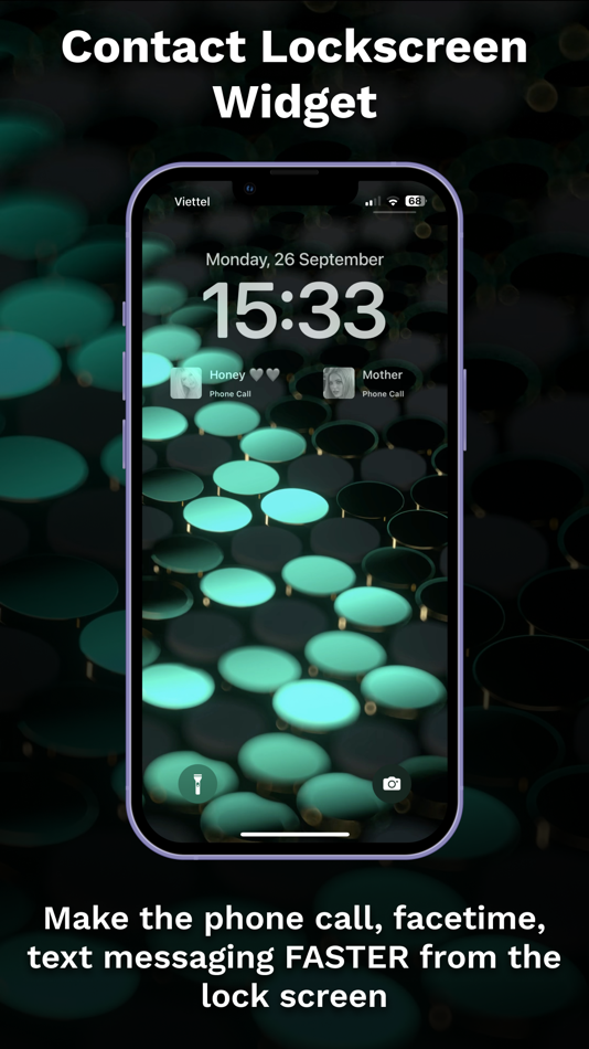 #1. Contact Lockscreen Widget Pro (iOS) By: MAX COOL CO., LTD