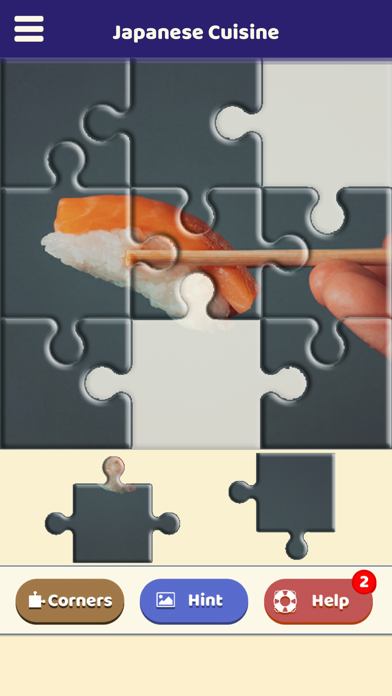 Japanese Cuisine Puzzle Screenshot