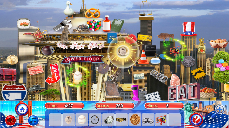 #8. Hidden Objects USA Time Object (iOS) By: Brainfull, LLC