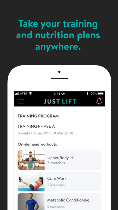 Just Lift Fitness Screenshot