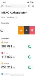 MEXC Authenticator screenshot #2 for iPhone