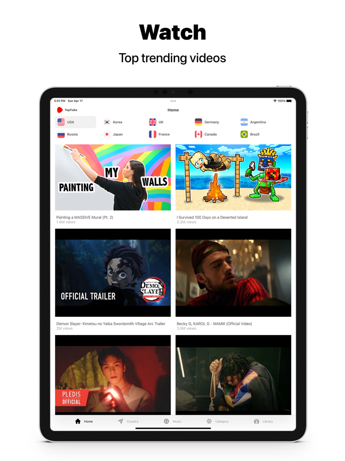 TopTube - Trending Videos