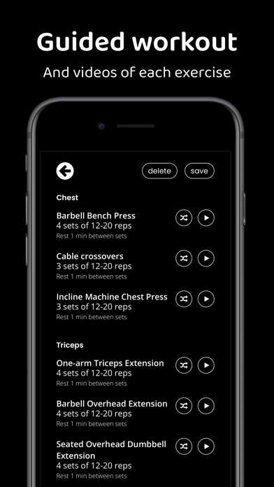 Tony's Gym Workout Screenshot