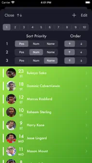 Lineup - Football Squad iphone bilder 1