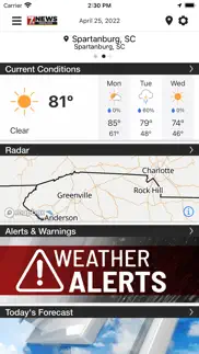 wspa weather iphone screenshot 1