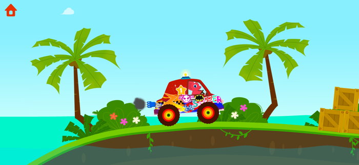 Dinosaur Car games for kids