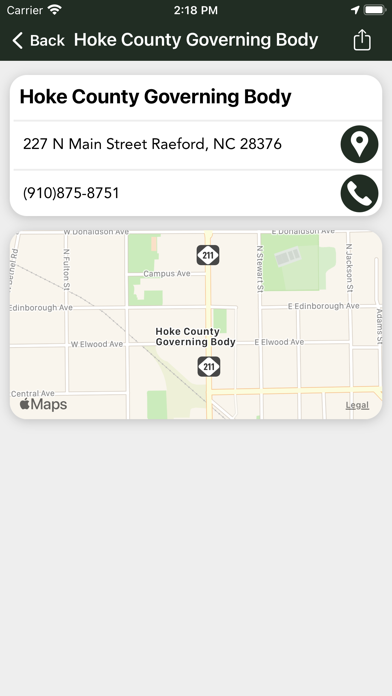Hoke County Government, NC Screenshot