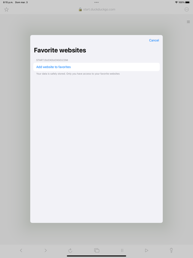 ‎Private Web Browsing Screenshot