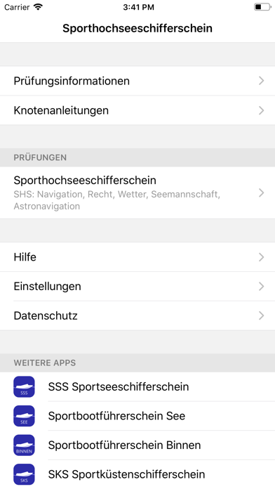 SHS Sporthochseeschifferschein Screenshot