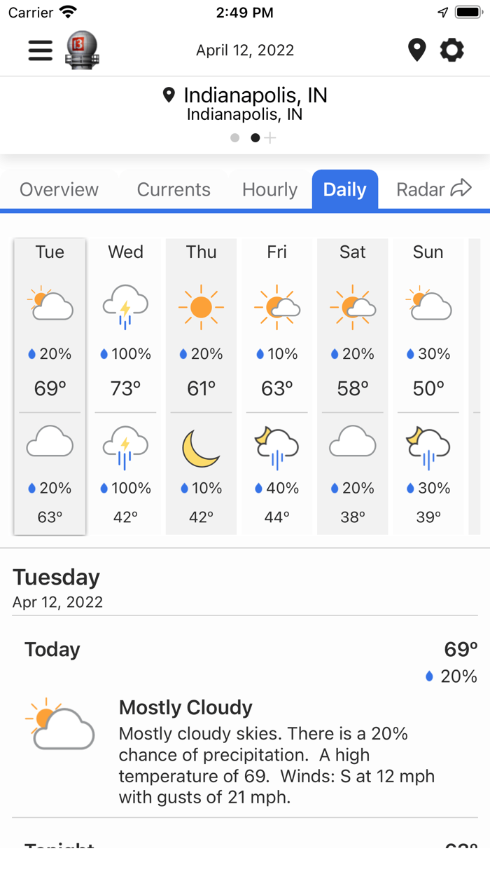 WTHR Live Doppler 13 Weather