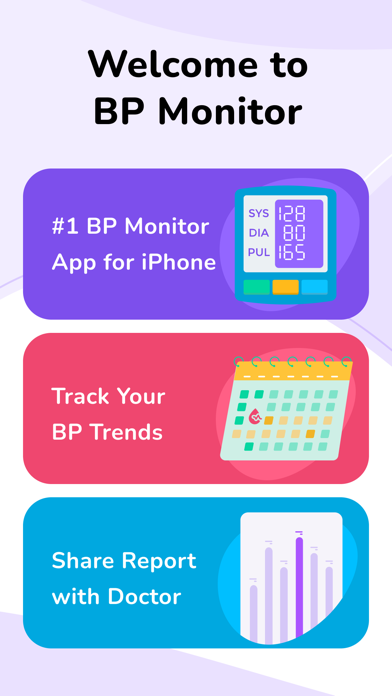 Blood Pressure App Screenshot