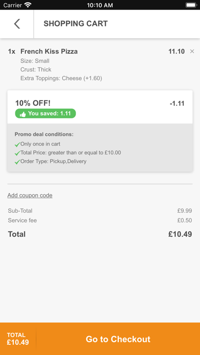 Dominic Pizza - York Screenshot