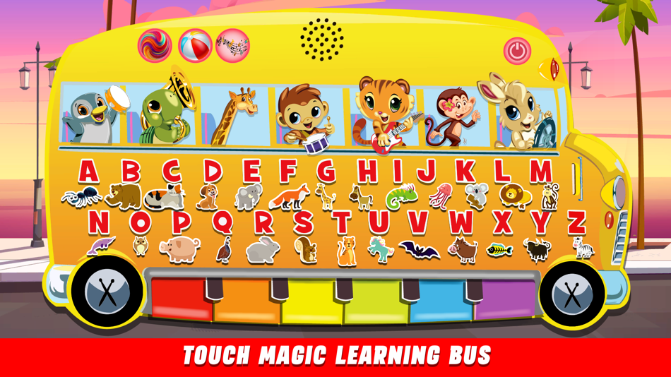 #7. Touch Magic Learning Bus A B C (iOS) 由: Eyup ONER