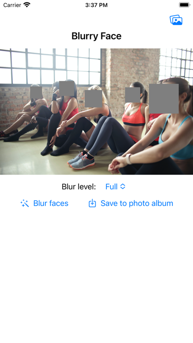 Blurry Face Screenshot