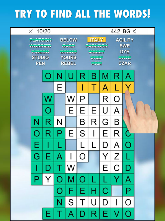 Screenshot #2 for Crosswords Word Mania