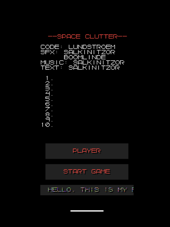 ‎Space Clutter Screenshot
