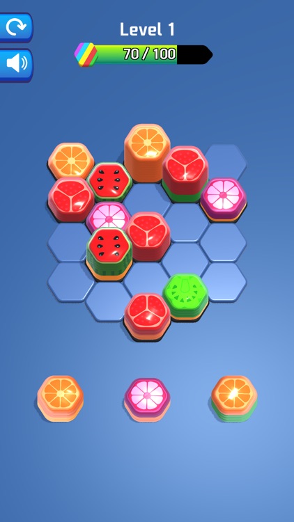 Watermelon Hexa - Blast Puzzle