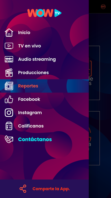 WOW TV EL SALVADOR Screenshot