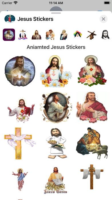 Screenshot #1 pour Jesus Stickers