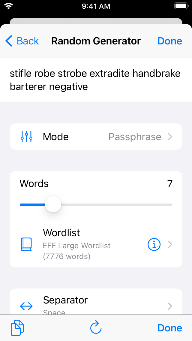 KeePassium KeePass passwords