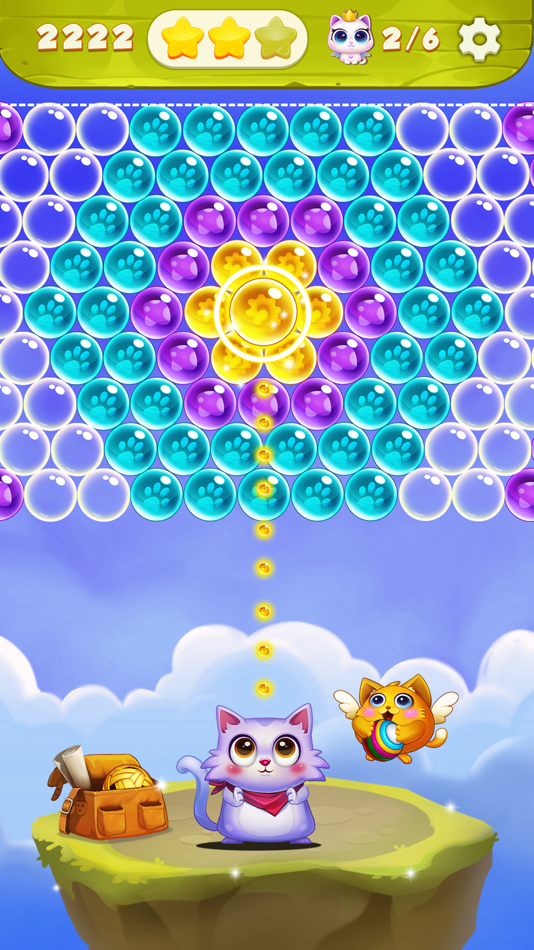 #3. Bubble Shooter: Cat Pop Game (iOS) By: Sonat Joint Stock Company