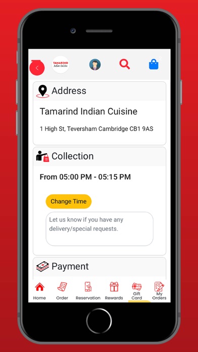 Tamarind Indian Cuisine Screenshot