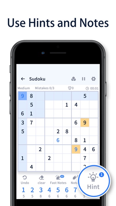 Sudoku Zero - Number puzzles Screenshot