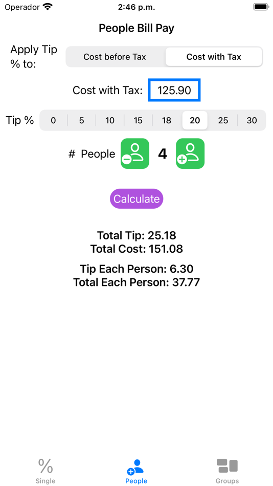 #3. Bill Divvy - Tip & Total (iOS) By: H3 Apps, LLC