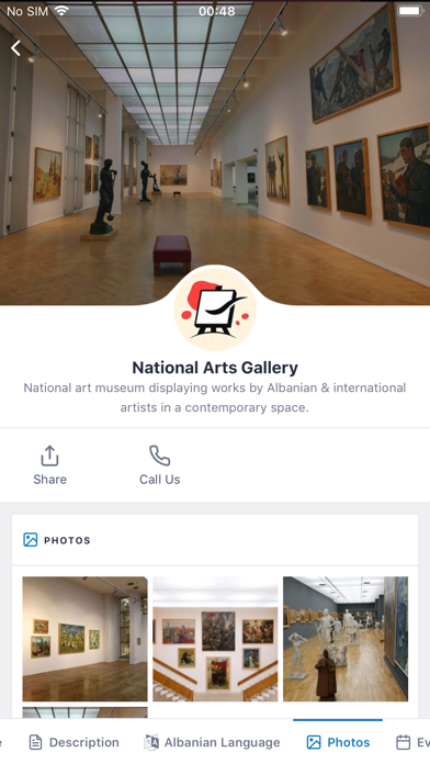EYC TIRANA ArtCulture Screenshot