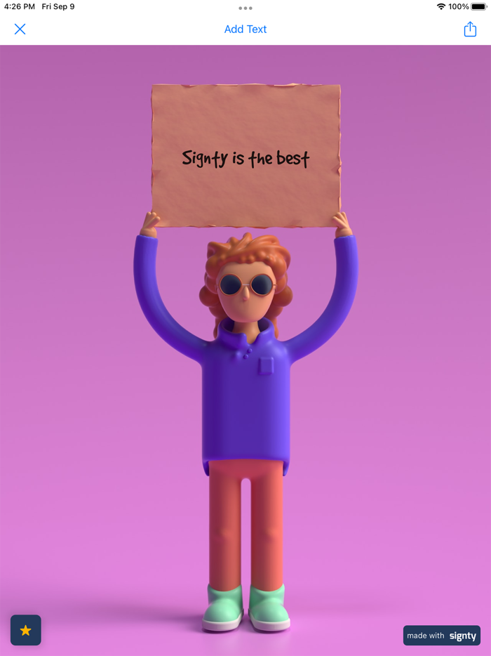 signty - sign meme maker