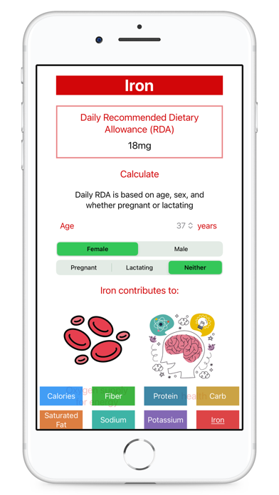 Key Nutrients RDA Calculatorのおすすめ画像4