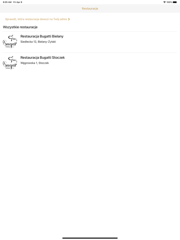 Restauracja Bugatti Bielany