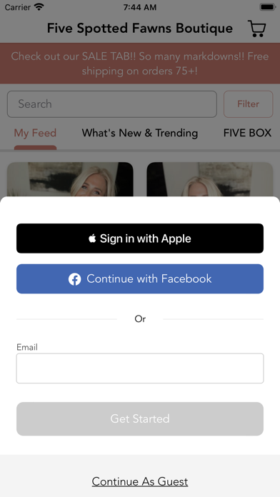 Screenshot #1 pour Five Spotted Fawns Boutique