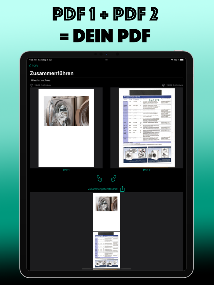 PDFs zusammenführen