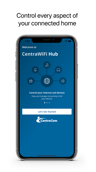 CentraWiFi Hub Screenshot