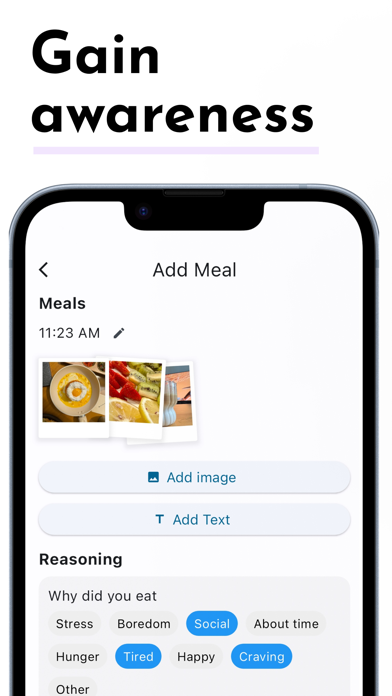 Mindful bites app screenshot 2