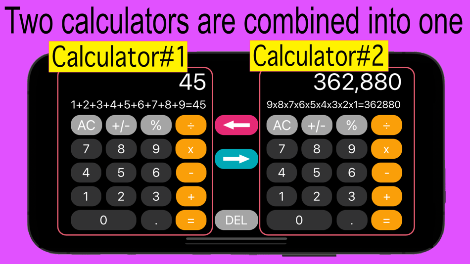 #2. Twin-Calc (iOS) 由: Hiroyuki Ueda