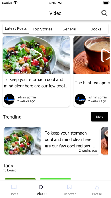 4Media iPhone screenshot 1 - News app