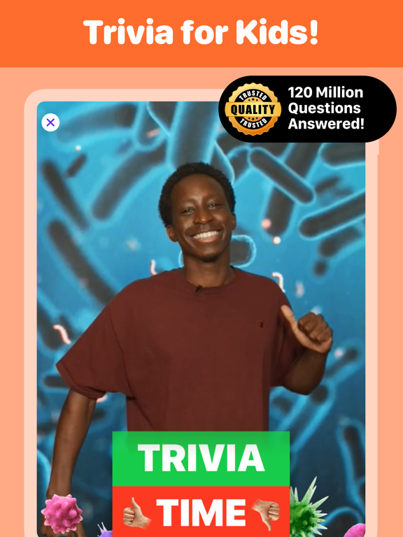 Trivia for Kids Science & More iPad screenshot 1 - Education app