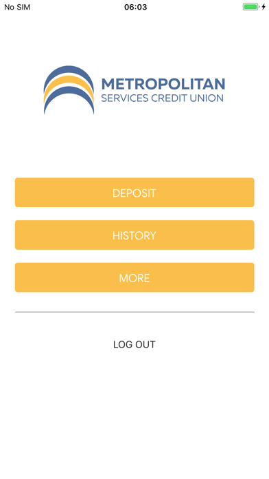 MSCU Remote Deposit Screenshot