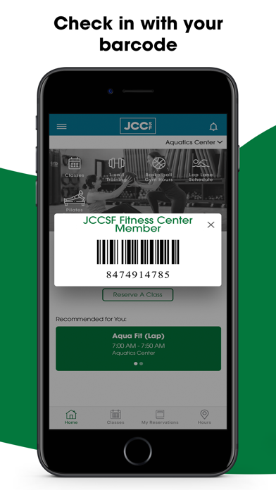 JCCSF Fitness Center Screenshot